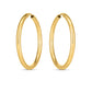 14k Yellow Gold Endless Round Hoop Earrings(2x21mm)