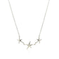 Sterling Silver Necklace with Three Starfish