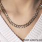 14k Two Tone Gold Pave Curb Chain (8.30 mm)