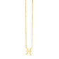 14K Yellow Gold Pisces Necklace