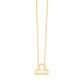 14K Yellow Gold Libra Necklace