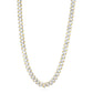 14k Yellow Gold White Pave High Polish Modern Lite Edge Chain (11.50 mm)