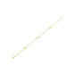 14k Yellow Gold Pearl Clover Bracelet