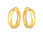 14k Yellow Gold Wedding Band Hoops (6x25mm)