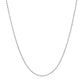 14k White Gold Bead Chain 1.0mm (1.00 mm)