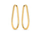 14k Yellow Gold Endless Pear Hoop Earrings