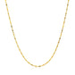 14k Yellow Gold Diamond-Cut Bead Chain (0.90 mm)