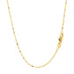 14k Yellow Gold Diamond-Cut Bead Chain (0.90 mm)