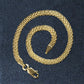 3.5mm 14k Yellow Gold Bismark Bracelet