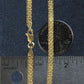 3.5mm 14k Yellow Gold Bismark Bracelet