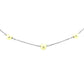 14k White Gold Necklace with White Pearls