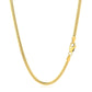 2.6mm 14k Yellow Gold Classic Solid Miami Cuban Chain