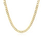 14k Two Tone Gold Pave Curb Chain (3.20 mm)