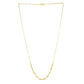 14k Yellow Gold Bead Paperclip Necklace