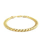 6.7mm 14k Yellow Gold Miami Cuban Semi Solid Bracelet
