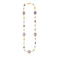 14k Yellow Gold Necklace with Multi-Colored Stones