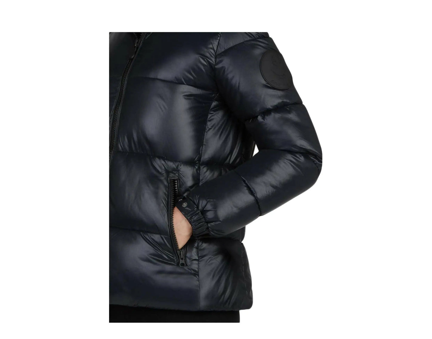 Save The Duck Luck Hooded Puffer Women Jacket Black