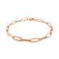 14K Rose Gold Bold Paperclip Chain Bracelet