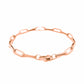 14K Rose Gold Bold Paperclip Chain Bracelet