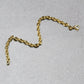 14k Yellow Gold Polished Oval Link Bracelet