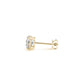 2 cttw Certified IGI Lab Grown Round Diamond Earrings 14k Yellow Gold (G/VS2)