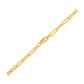 14K Yellow Gold Lite Paperclip Anklet (3.2mm)