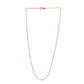 Adjustable Cable Chain in 14k Rose Gold (0.97 mm)