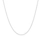 14k White Gold Oval Cable Link Chain (0.97 mm)