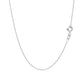 14k White Gold Oval Cable Link Chain (0.97 mm)