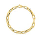 14k Yellow Gold French Cable Link Bracelet (6mm)