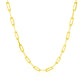 14K Yellow Gold Paperclip Chain (2.50 mm)