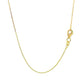 18k Yellow Gold Diamond Cut Cable Link Chain 0.8mm