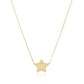 14k Yellow Gold Necklace with Five Pointed Star