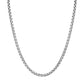 Sterling Silver Rhodium Plated Round Box Chain (3.80 mm)
