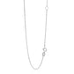 14k White Gold Adjustable Cable Chain (1.10 mm)