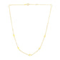 14k Yellow Gold Chain Necklace with Cross Stations
