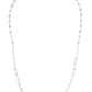 14k White Gold Necklace with Polished Circles