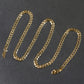 14k Two Tone Gold Pave Curb Chain (4.60 mm)