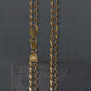 4.7 mm 14k Two Tone Gold Pave Curb Chain