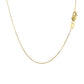 10k Yellow Gold Classic Box Chain 0.45mm