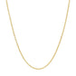 14k Yellow Gold Round Cable Link Chain (1.30 mm)