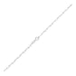 Sterling Silver Rhodium Plated Paperclip Chain (3.00 mm)