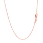 Double Extendable Cable Chain in 14k Rose Gold (1.00 mm)