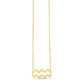 14K Yellow Gold Aquarius Necklace