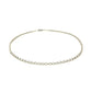 2.3mm 10k White Gold Rolo Anklet