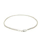 2.3mm 10k White Gold Rolo Anklet