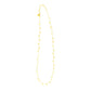 14K Yellow Gold Necklace with Dangling Hearts