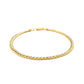 Two-Toned Fine Wheat Chain Bracelet in 10k Yellow and White Gold (3.00 mm)