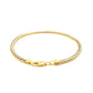 Two-Toned Fine Wheat Chain Bracelet in 10k Yellow and White Gold (3.00 mm)