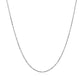 14k White Gold Diamond Cut Bead Chain (0.90 mm)